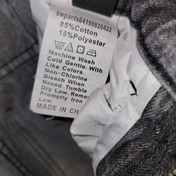 Shein Stone Washed Black/Gray Jeans, Size XS, very good condition. - Picture 4 of 4